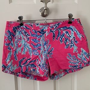 Pink and blue coral Lilly Pulitzer shorts